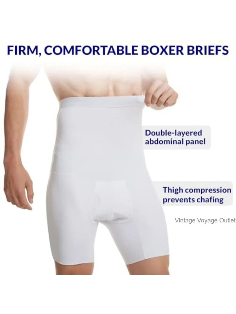 Men's Compression Shorts - Tummy Control Shapewear Boxer Briefs